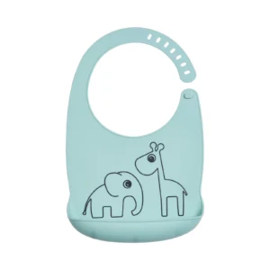 Done by Deer Silikon Lätzchen Deer friends Blue
