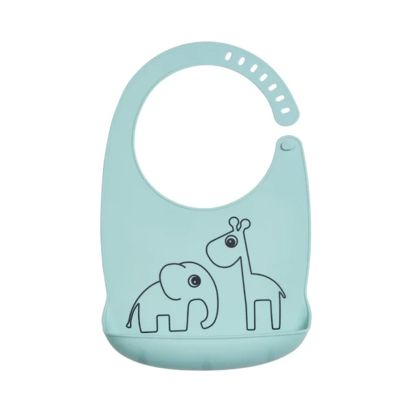 Done by Deer Silikon Lätzchen Deer friends Blue