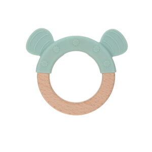 Lässig Greif-Ring Holz/Silicone Dog