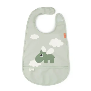 Done by Deer Lätzchen mit Klettverschluss happy clouds - green