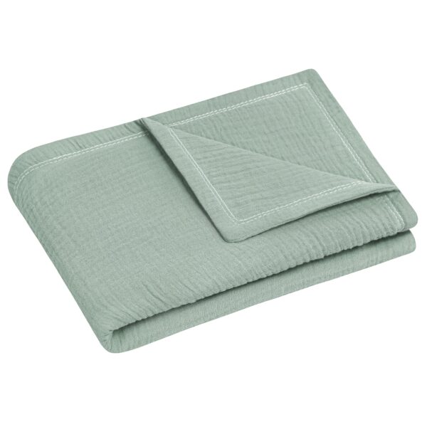 Zöllner Kuscheldecke Musselin grün