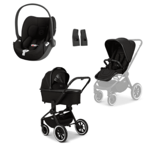 Moon RESEA+ Kombikinderwagen 3in1 Set inkl. Cloud T -  Black Sepia Black | black