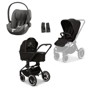 Moon RESEA+ Kombikinderwagen 3in1 Set inkl. Cloud T -  Black Mirage Grey | dark grey