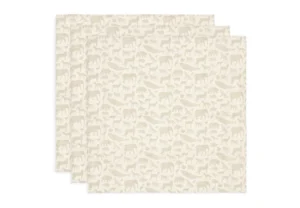Jollein Spucktuch 3er Pack 70x70 cm Nougat
